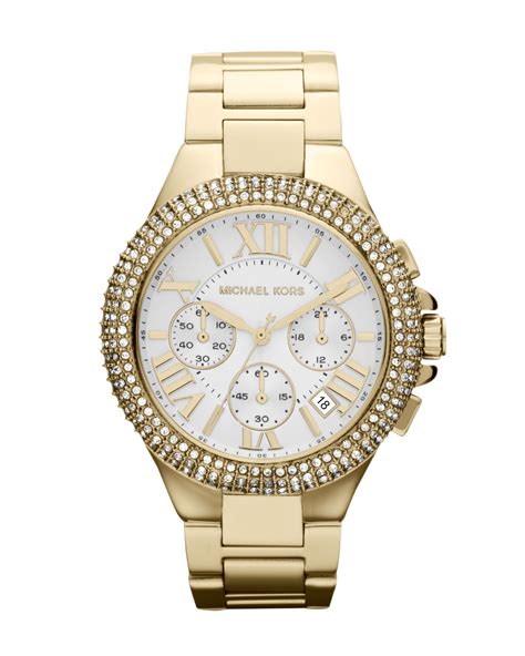 michael kors camille chronograph glitz watch